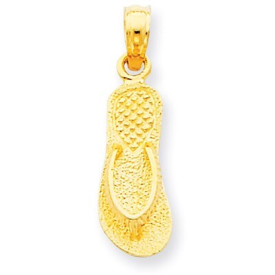 Single Flip-Flop Pendant 14k Gold C3228, MPN: C3228, 637218075454