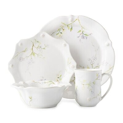 Juliska Berry &amp; Thread Floral Sketch Jasmine 4 Piece Place Setting FB40C/88, MPN: FB40C/88, 8100348…