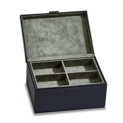 Black Leather Box with Lift Out Tray GM18724, MPN: GM18724, 47105565713