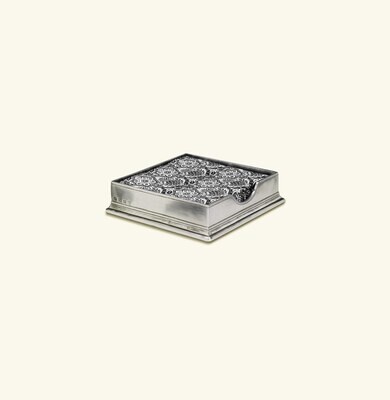 Match Pewter Cocktail Napkin Box No Weight 1281, MPN: 1281,