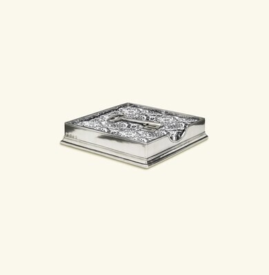 Match Pewter Luncheon Napkin Box With Key Weight 1280.1, MPN: 1280.1,
