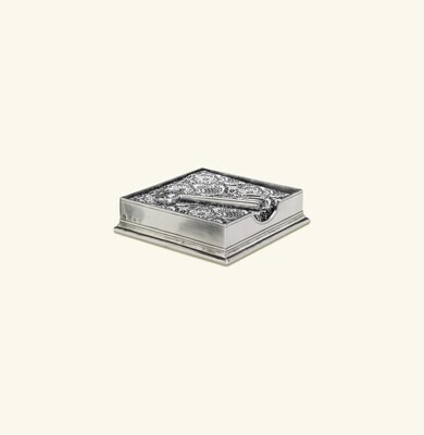 Match Pewter Cocktail Napkin Box With Key Weight 1281.1, MPN: 1281.1,