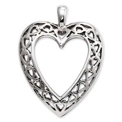 Heart Pendant 14k White Gold K1631, MPN: K1631, 883957866253