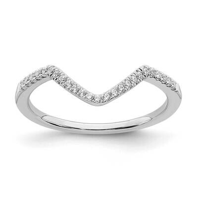 Contoured Wedding Band 14k White Gold Diamond RM6372B-012-WAA, MPN: RM6372B-012-WAA,