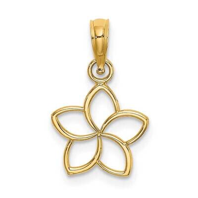 Cut Out Flower Charm 14k Gold K7188, MPN: K7188, 637218039067