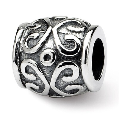 Scroll Bali Bead - Sterling Silver QRS168, MPN: QRS168, 883957720098