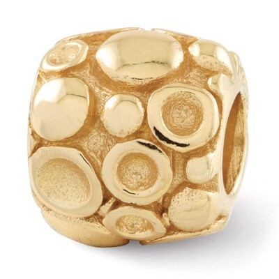 Gold-plated Dots Bali Bead - Sterling Silver QRS163GP, MPN: QRS163GP, 883957580456