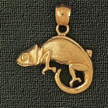 Dazzlers Jewelry Lizard Pendant Necklace Charm Bracelet in Yellow, White or Rose Gold 1651, MPN: DZ…