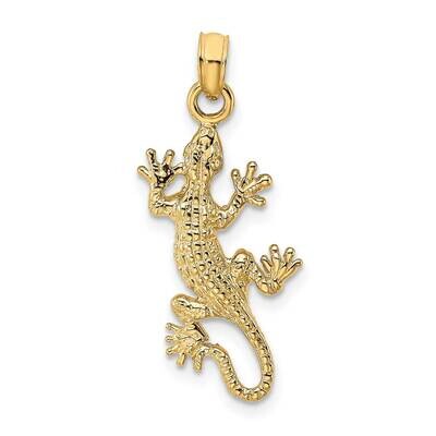 Lizard Charm 14k Gold 2-D K6461, MPN: K6461, 637218000609