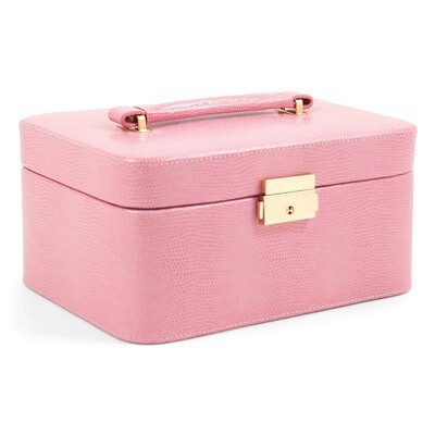 Pink Leather Lizard Three Watch Jewelry Box GM8765, MPN: GM8765, 797140575344