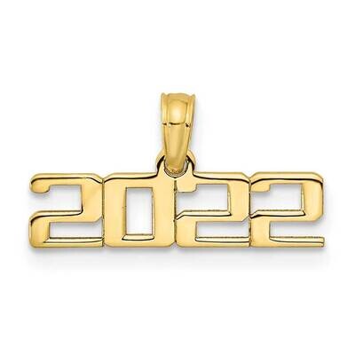 Block 2022 Graduation Charm 10k Gold Polished 10K9933, MPN: 10K9933,