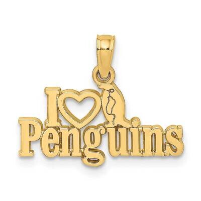 I Heart Penguins with Penguin Charm 14k Gold K6613, MPN: K6613, 637218116386