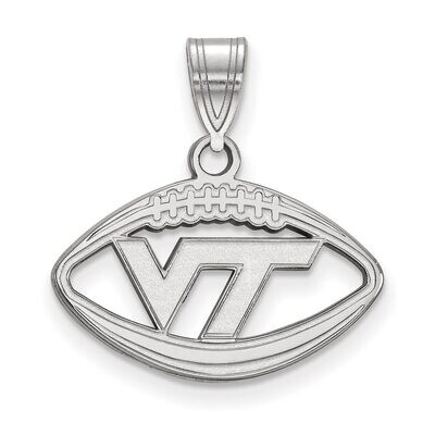 Virginia Tech Pendant in Football Sterling Silver SS012VTE, MPN: SS012VTE, 886774719900