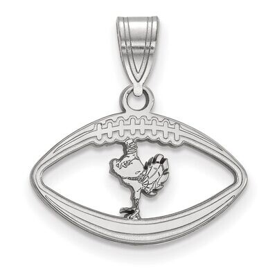 Virginia Tech Pendant in Football Sterling Silver SS055VTE, MPN: SS055VTE, 886774719955
