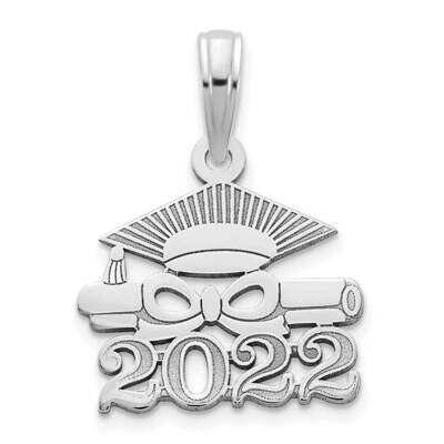 Graduation Cap and Diploma - 2022 Charm 14k White Gold YC1463W, MPN: YC1463W,