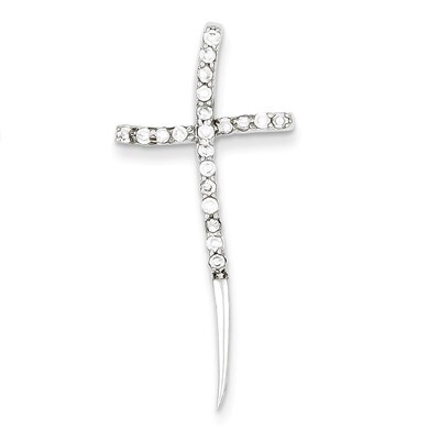Cross Pendant Sterling Silver Diamond QC5360, MPN: QC5360, 883957218304