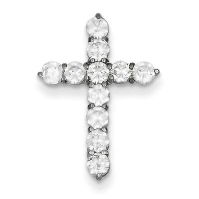 Cross Pendant Sterling Silver Diamond QC5311, MPN: QC5311, 883957912813