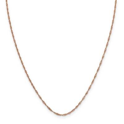 Sterling Silver sing sliding adjuster-22-rose 030SINGSLDADJ-ROSE