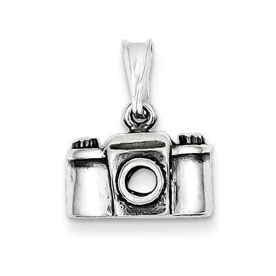 Camera Charm Antiqued Sterling Silver QC3769, MPN: QC3769, 883957977072