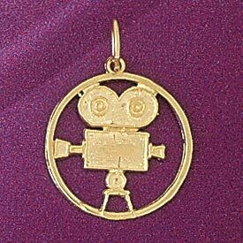 Dazzlers Jewelry Camera Pendant Necklace Charm Bracelet in Yellow, White or Rose Gold 6294, MPN: DZ…
