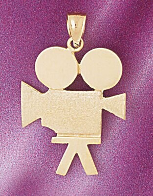 Dazzlers Jewelry Camera Pendant Necklace Charm Bracelet in Yellow, White or Rose Gold 6598, MPN: DZ…