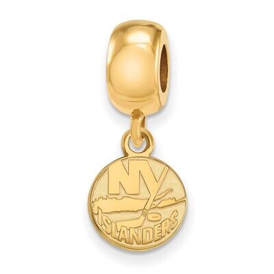 New York Islanders Bead Charm x-Small Dangle Gold-plated Silver GP017ISL, MPN: GP017ISL, 8867749210…