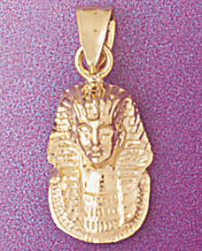 Dazzlers Jewelry Egyptian Pharaoh Pendant Necklace Charm Bracelet in Yellow, White or Rose Gold 479…