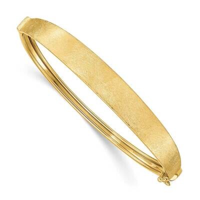 Hinged Bangle 14k Gold Textured DB673, MPN: DB673, 191101980251