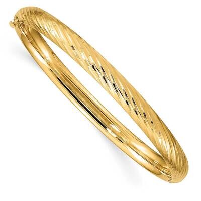 3/16 Textured Children&#39;s Bangle 14k Gold DB691, MPN: DB691, 886774592411