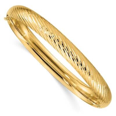 5/16 Textured Bangle 14k Gold DB654, MPN: DB654, 191101924569