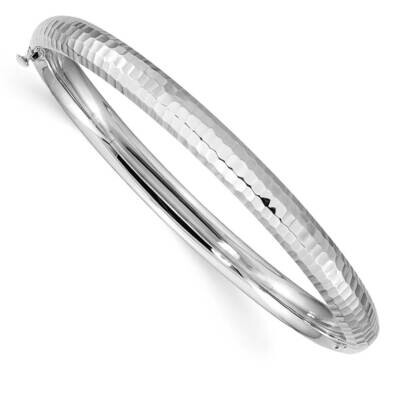 3/16 Hammered Children&#39;s Bangle 14k White Gold DB690W, MPN: DB690W, 886774613024