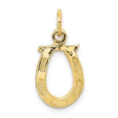 Solid Polished Horseshoe Charm 10k Gold 10K830, MPN: 10K830,
