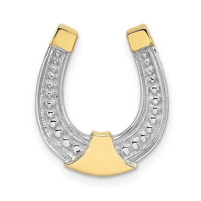 Rhodium Horseshoe Charm 10k Gold 10K9176, MPN: 10K9176,