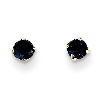 3mm September/Sapphire Post Earrings 14k Gold XBE45, MPN: XBE45, 883957217352