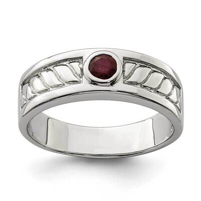 Men&#39;s Ruby Ring Sterling Silver QR6844, MPN: QR6844, 883957609089