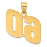 Block Number 60 Pendant 14k Gold Polished BN60, MPN: BN60, 196904079041