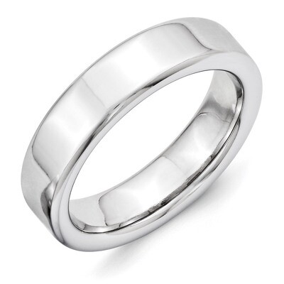 Flat Polished 6mm Band Vitalium VB110-10