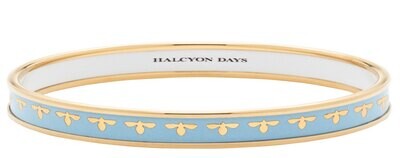 Halcyon Days 6mm Bee Forget me Not Medium Bangle Bracelet PBBEE1206GM, MPN: PBBEE1206GM,