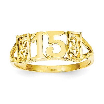 15 RING 14k Gold R179, MPN: R179, 191101370151