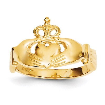 Claddagh Ring 14k Gold Polished K4777, MPN: K4777, 637218163311