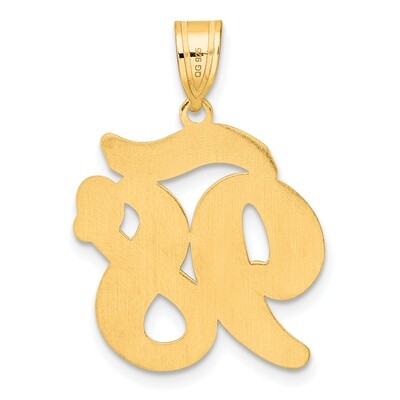 Script Number 98 Pendant 14k Gold Polished SCN98, MPN: SCN98, 196904077801