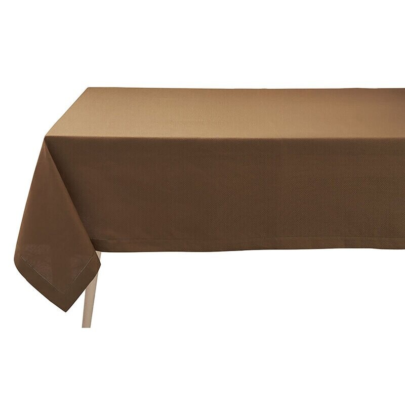 Le Jacquard Francais Portofino Brown Tablecloth 69 x 98 Inch 27353 ...