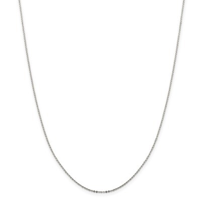 20 Inch .90mm Flat Cable Chain Sterling Silver QPE76-20, MPN: QPE76-20, 886774421346