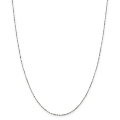 20 Inch .5mm Flat Cable Chain Sterling Silver QPE75-20, MPN: QPE75-20, 886774421308