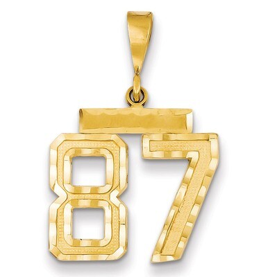 Number 58 Charm 14k Gold Medium Diamond-cut  MN87, MPN: MN87, 883957139999