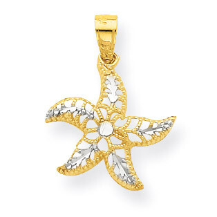 Starfish Charm 10K Gold &amp; Rhodium 10C1018, MPN: 10C1018, 886774018812