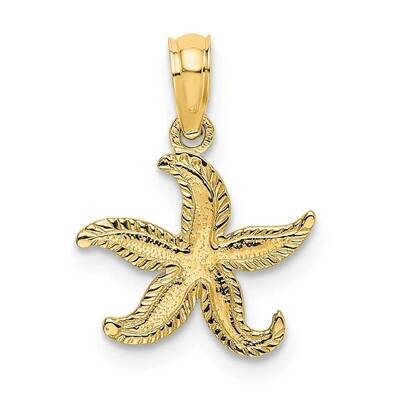Flat Starfish Charm 14k Gold K7372, MPN: K7372, 637218010486