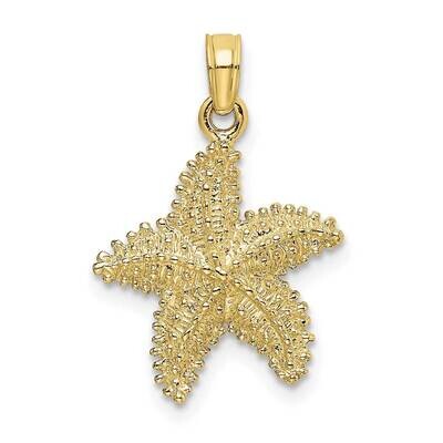 Starfish with Beaded Texture Charm 10k Gold 10K8071, MPN: 10K8071,