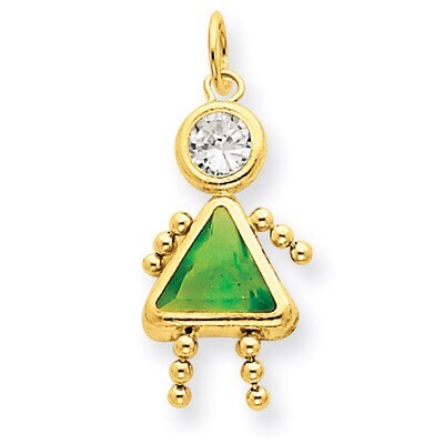 August Girl Birthstone Charm 14k Gold XCK170, MPN: XCK170, 716838170593