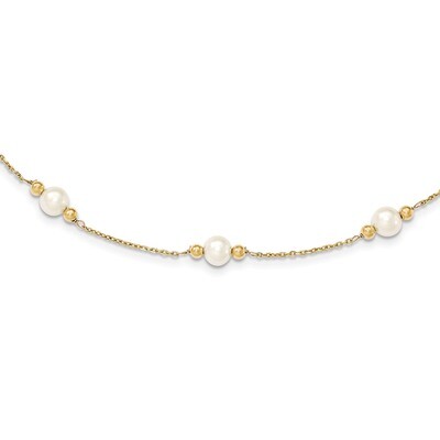 Fresh Water Cultured Pearl Bead Bracelet 7.5 Inch 14k Gold XF449-7.5, MPN: XF449-7.5, 883957445816